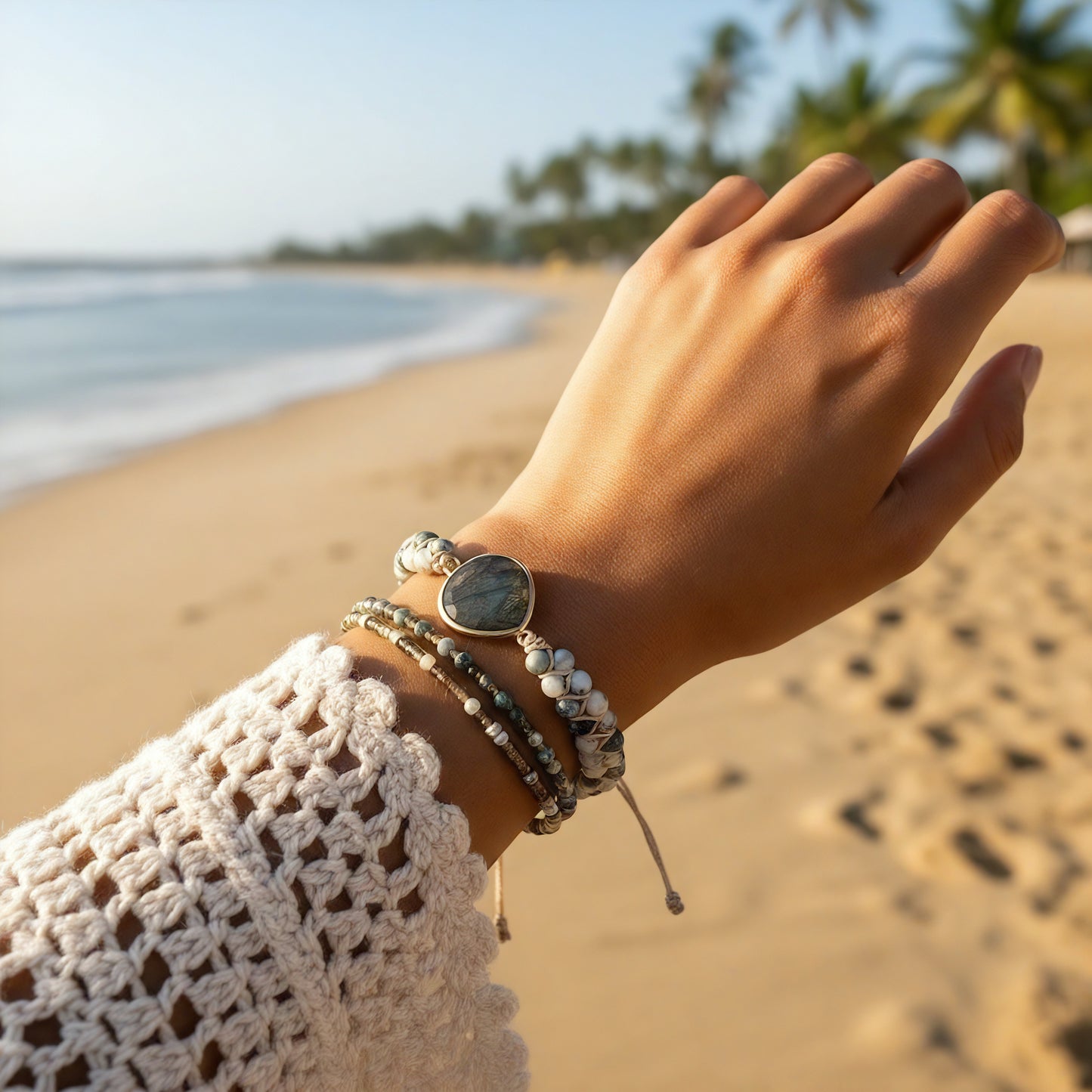 Boho Earthlight Labradorite Bracelet