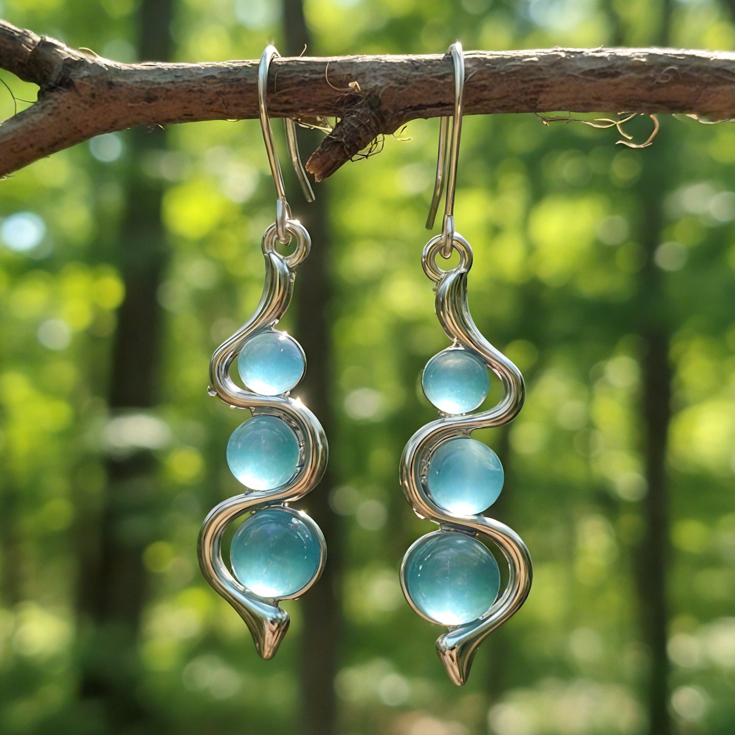 Boho Wave Cat’s Eye Earrings