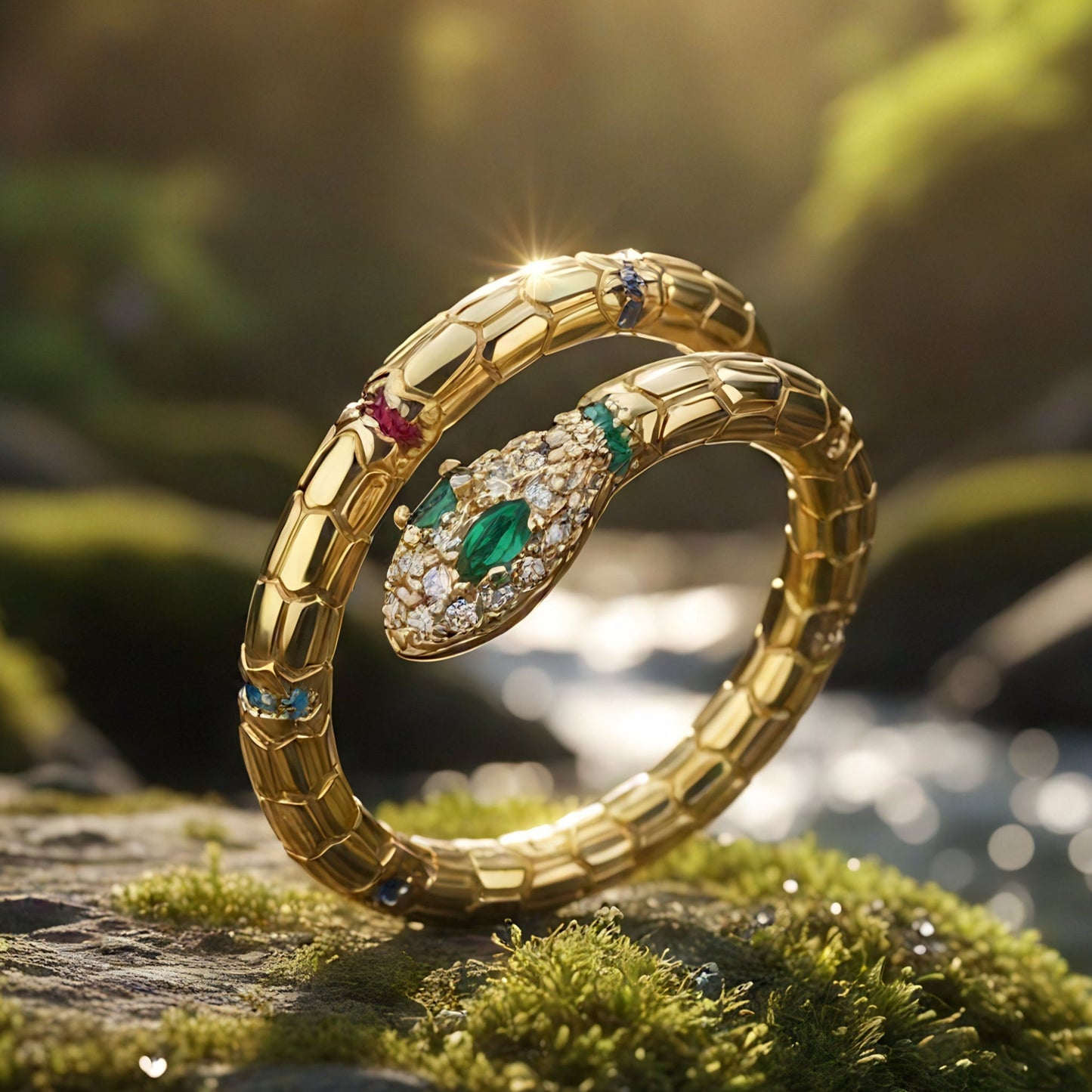 Enchanted Serpent Wrap Ring