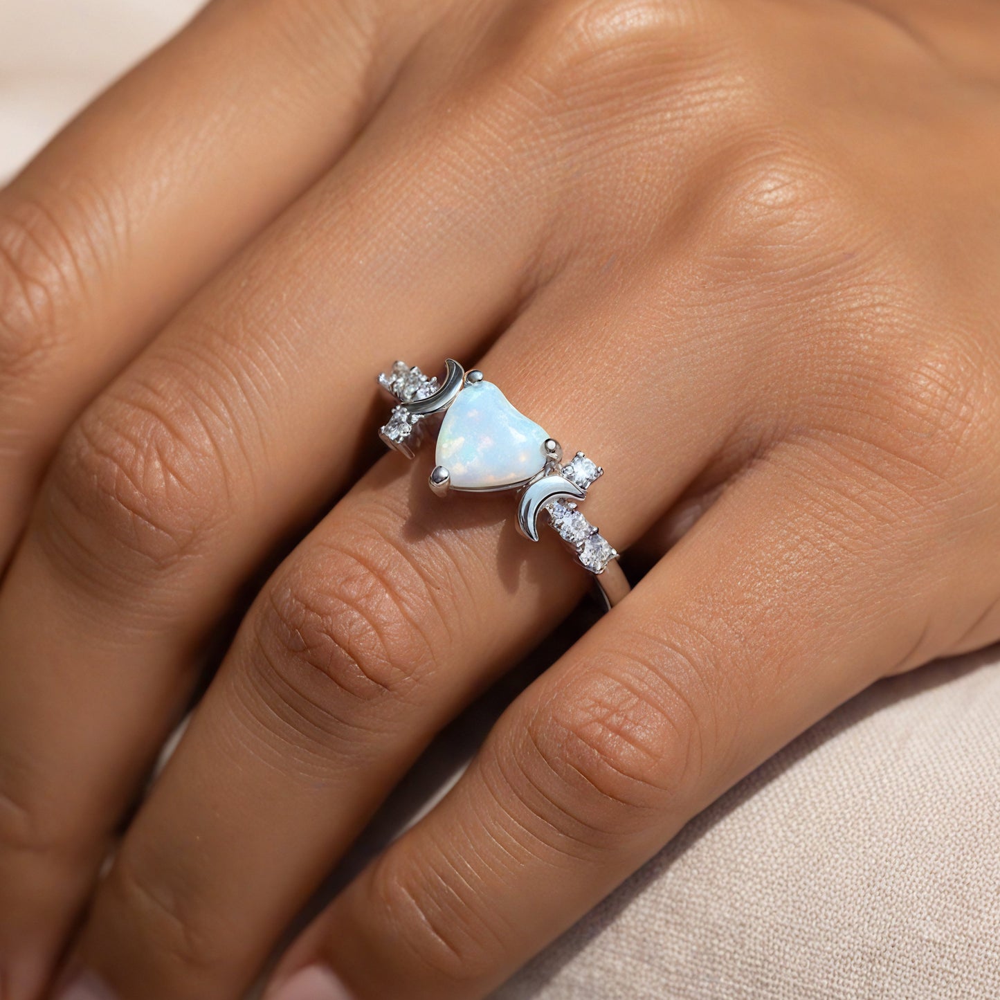 Dreamy Opal Moonlight Ring