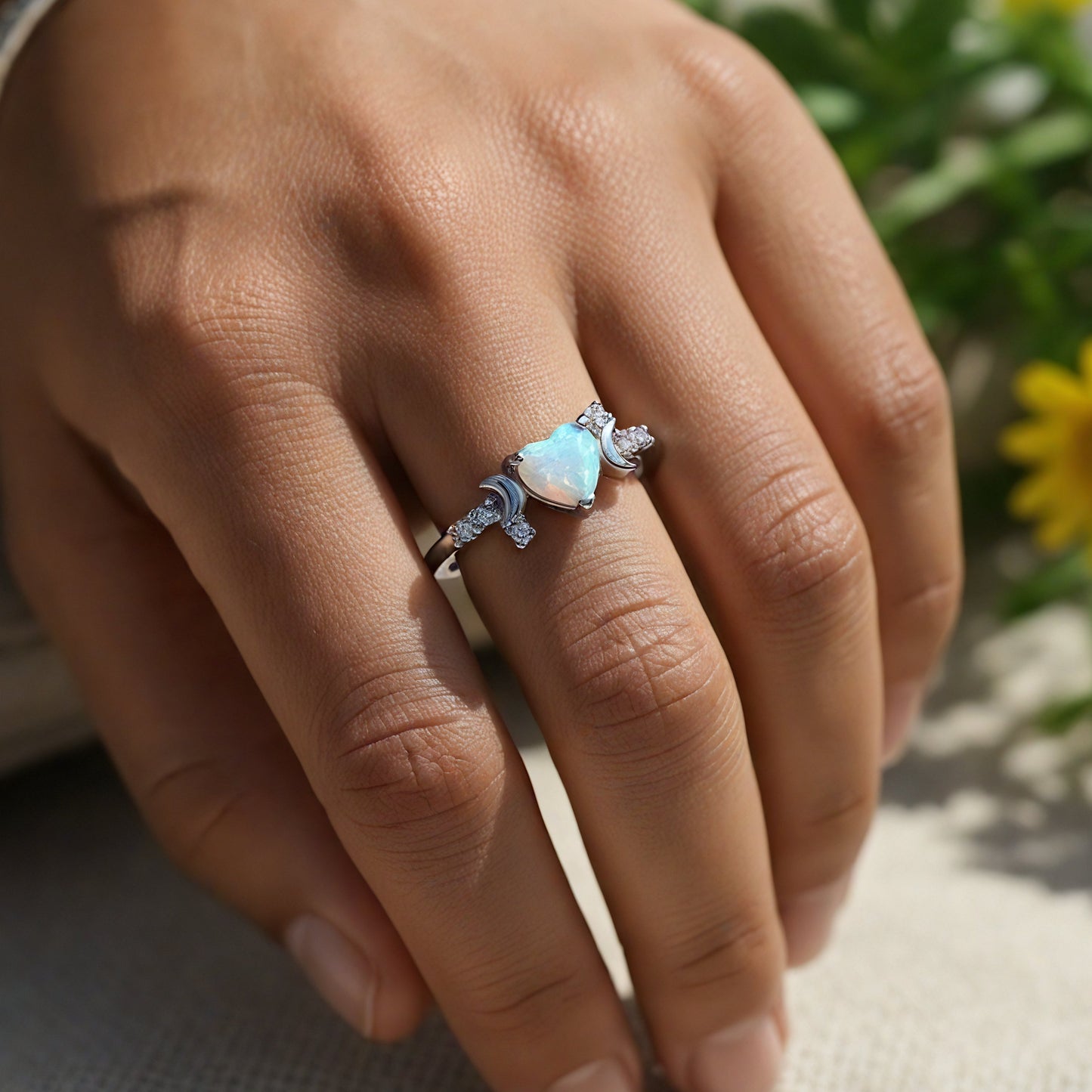 Dreamy Opal Moonlight Ring