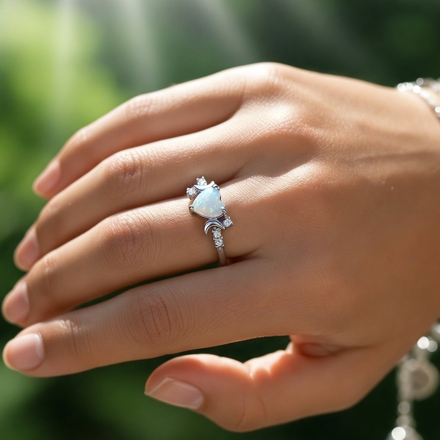 Dreamy Opal Moonlight Ring
