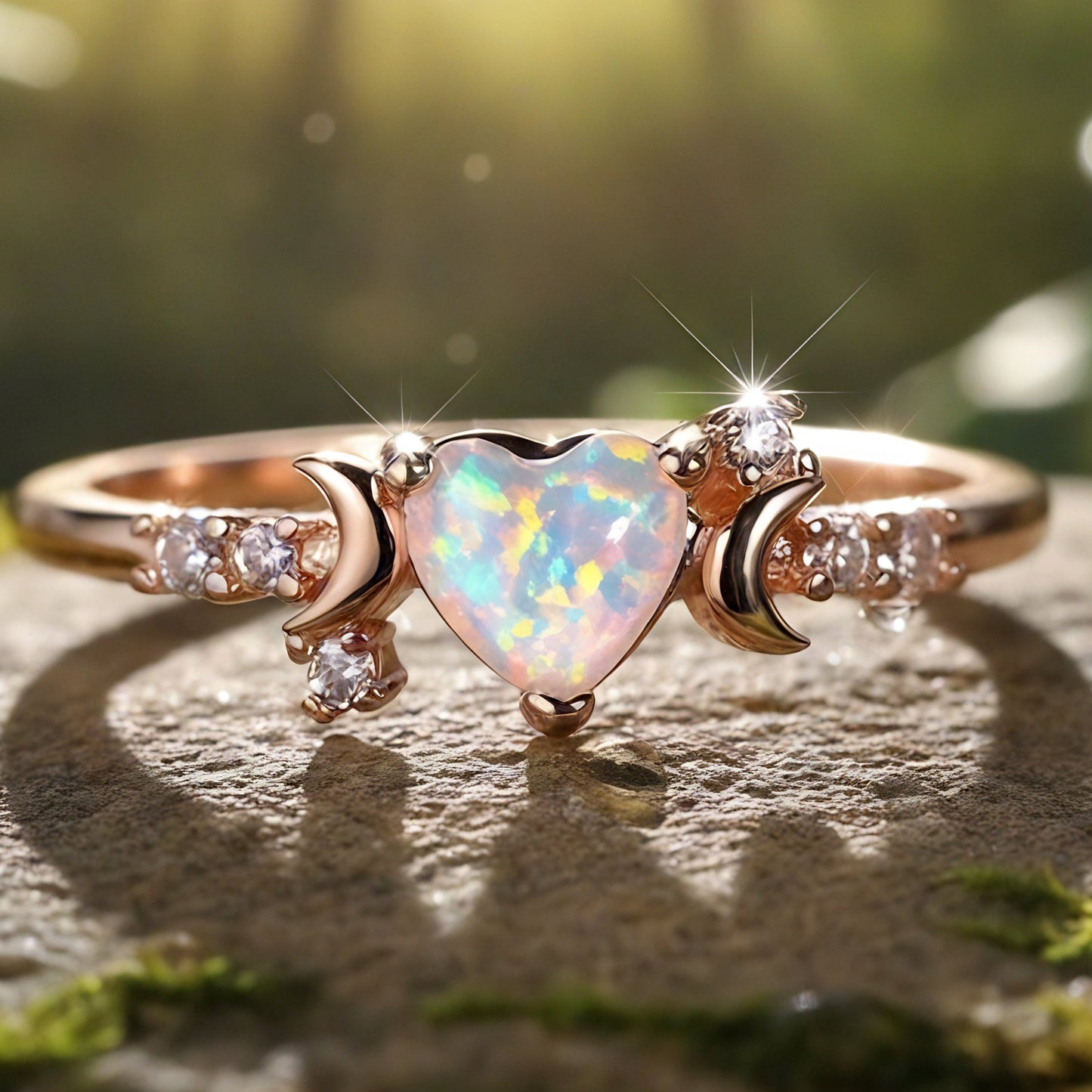 Dreamy Opal Moonlight Ring