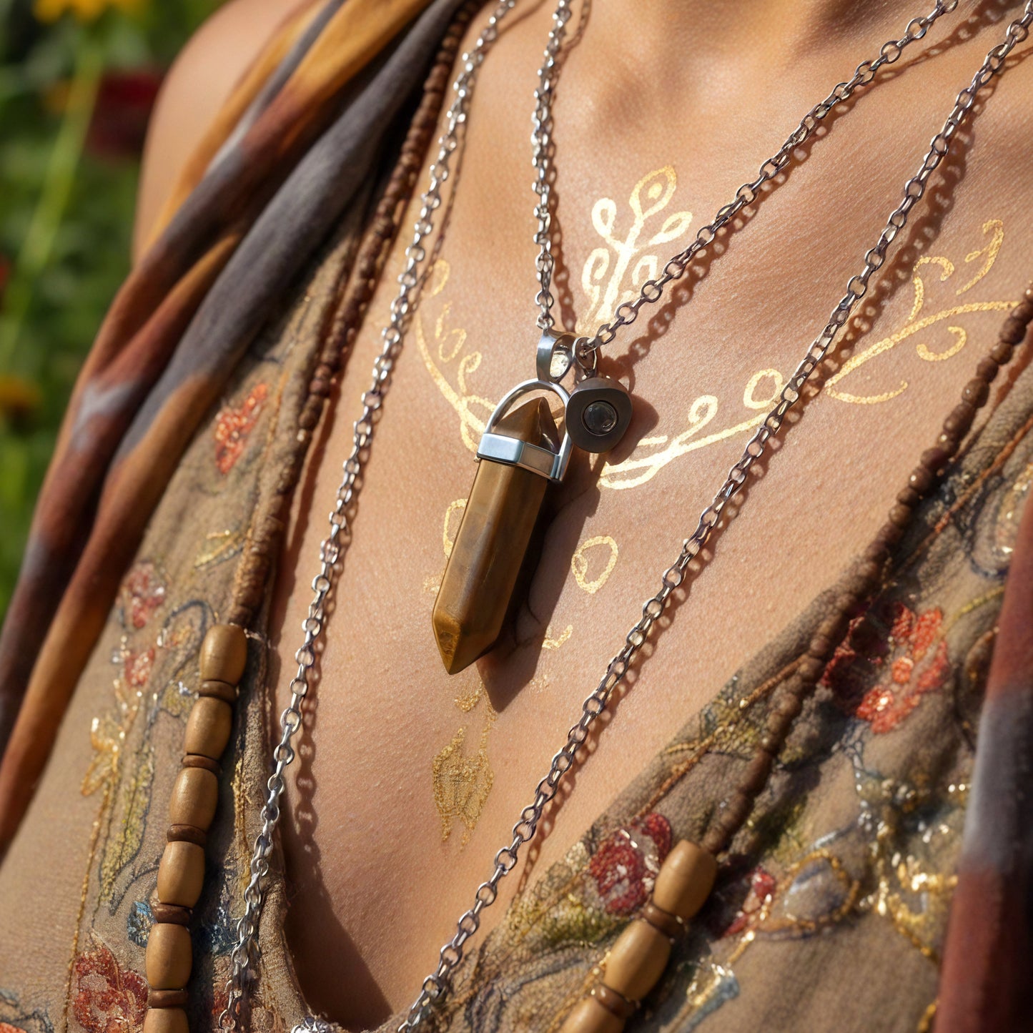 Twin Souls Magnetic Crystal Pendant Set