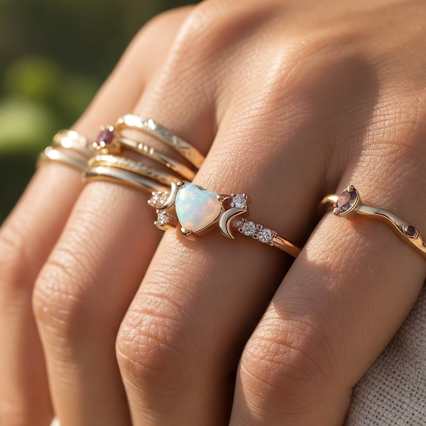 Dreamy Opal Moonlight Ring