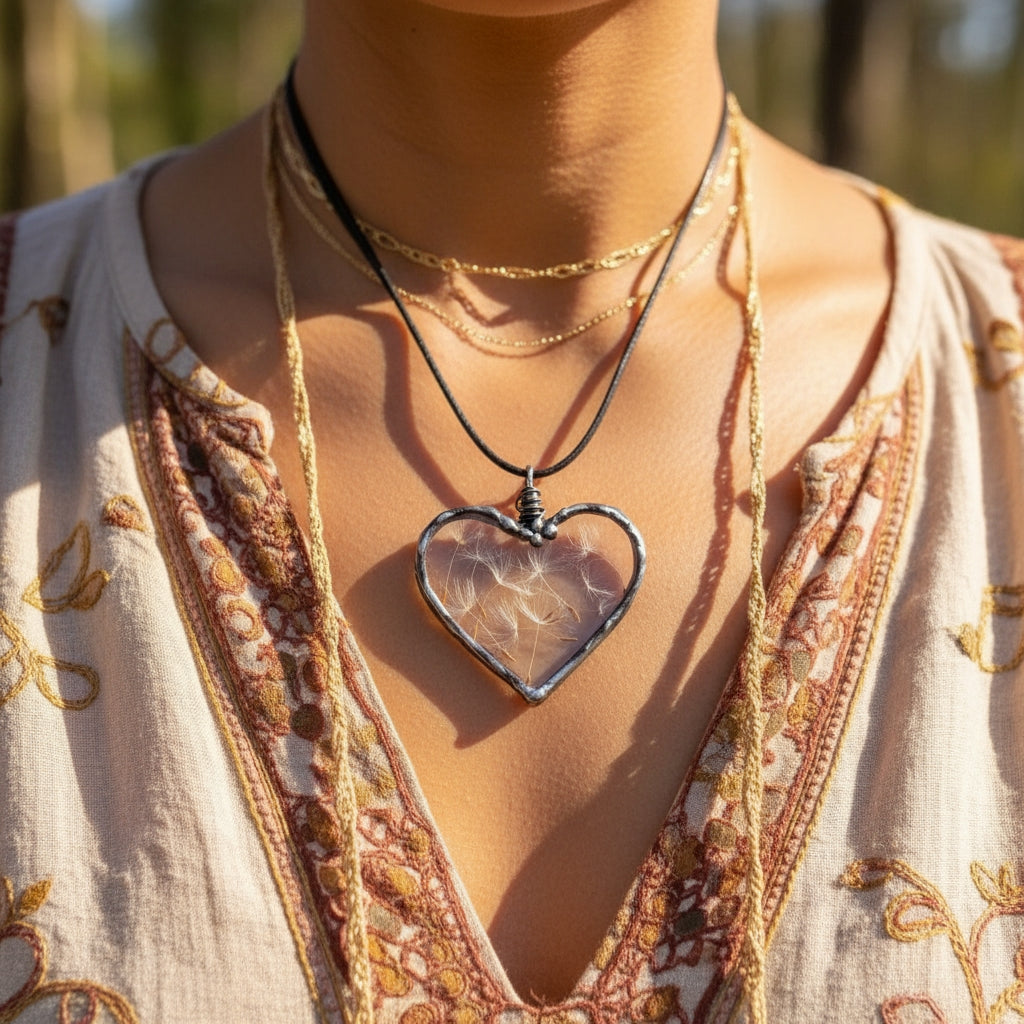 Eternal Wish Dandelion Necklace