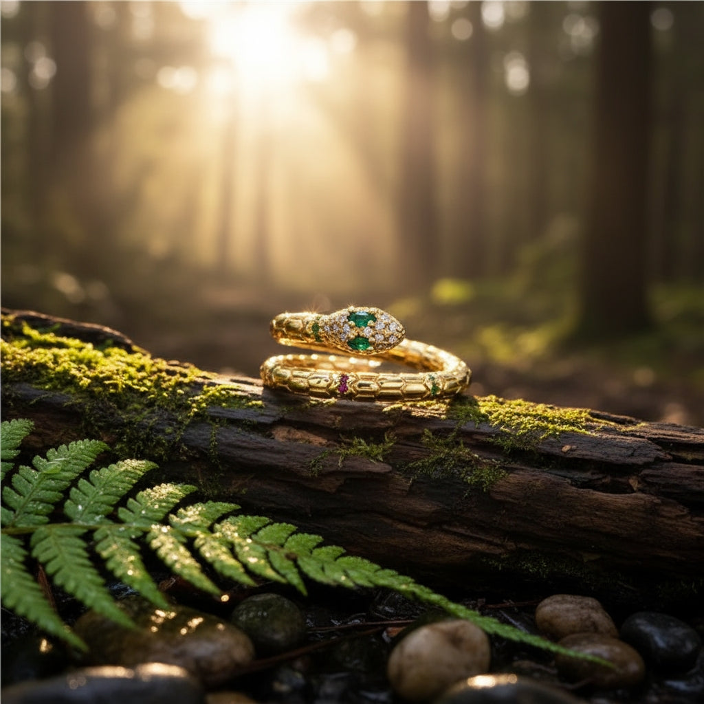 Enchanted Serpent Wrap Ring