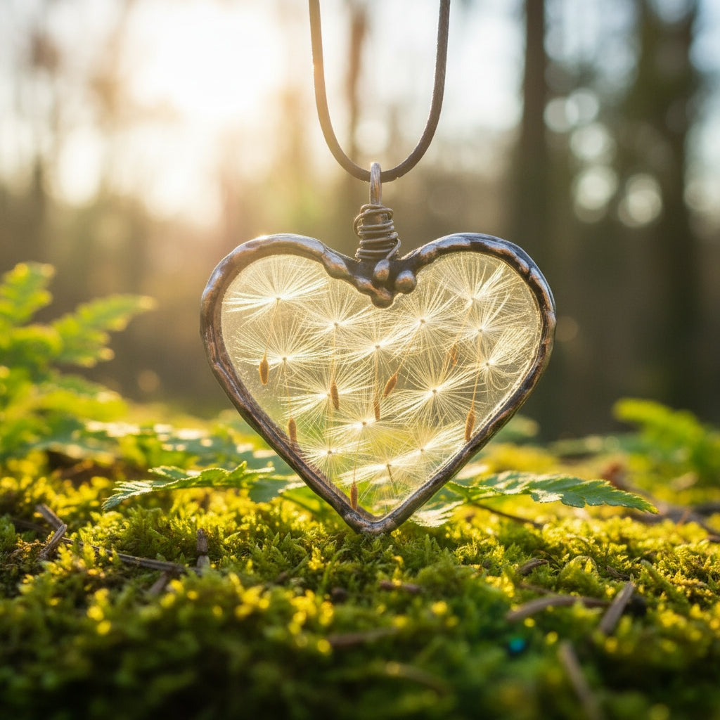 Eternal Wish Dandelion Necklace