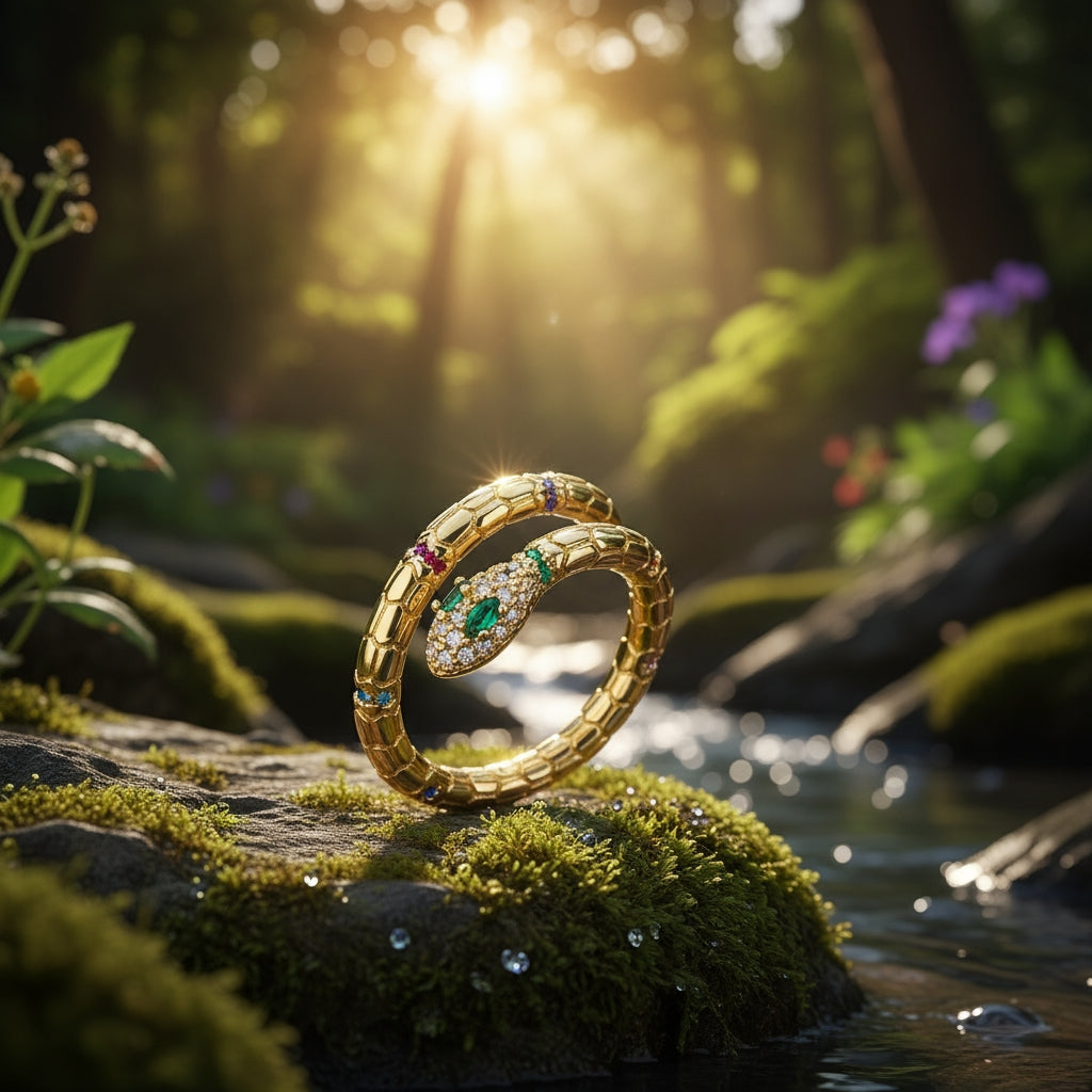 Enchanted Serpent Wrap Ring