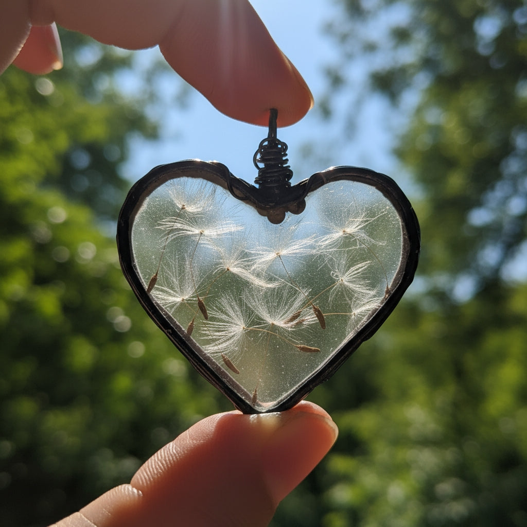 Eternal Wish Dandelion Necklace