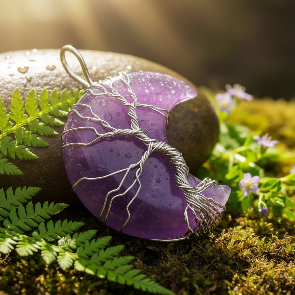 Lunar Serenity Tree of Life Pendant