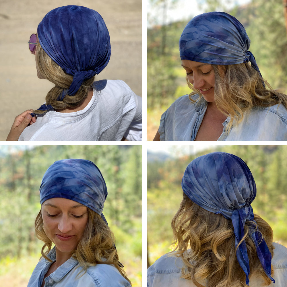 Tie Dye Bandana Hair Wrap