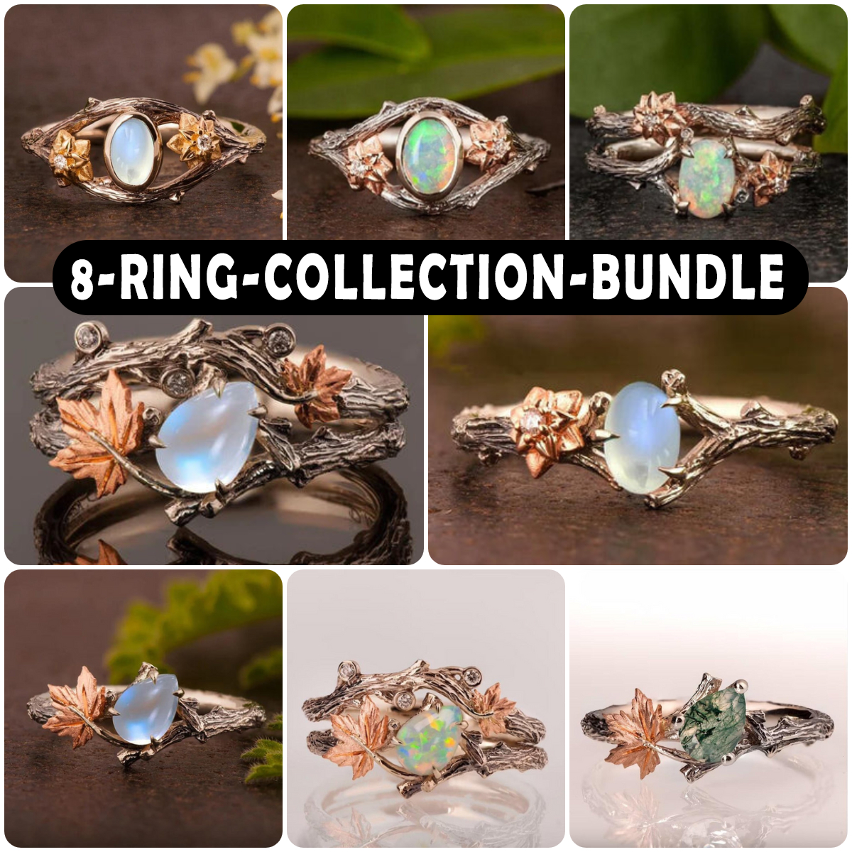 Fairy & Faefolk 8-Ring Bundle Set