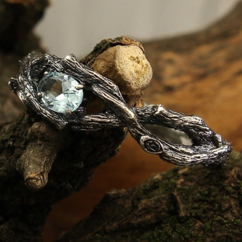 Enchanted Twig & Topaz Ring