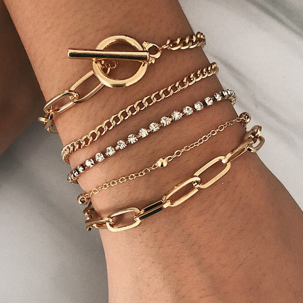 4-Piece Boho Tassel Treasure Bracelet Set