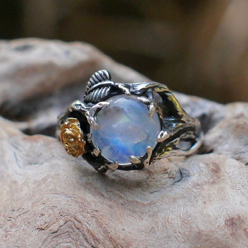 Eclipse Moonstone Ring