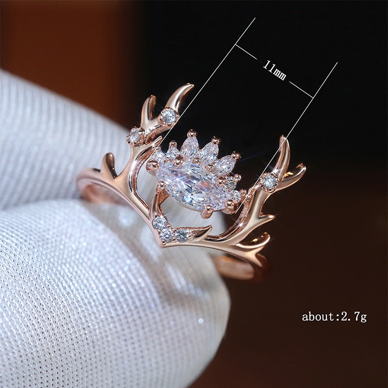 Exquisite Elk Antler Ring