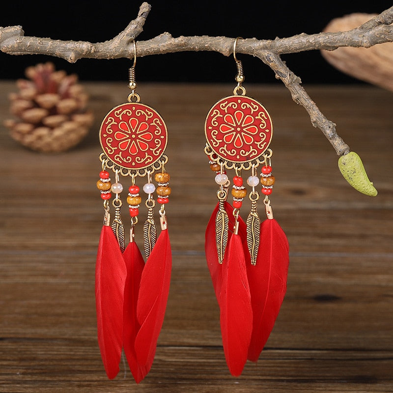 Feathered Fantasy Earrings