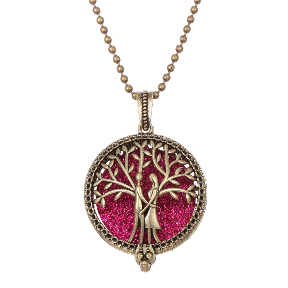 Tree of Life Aromatherapy Diffuser Necklace