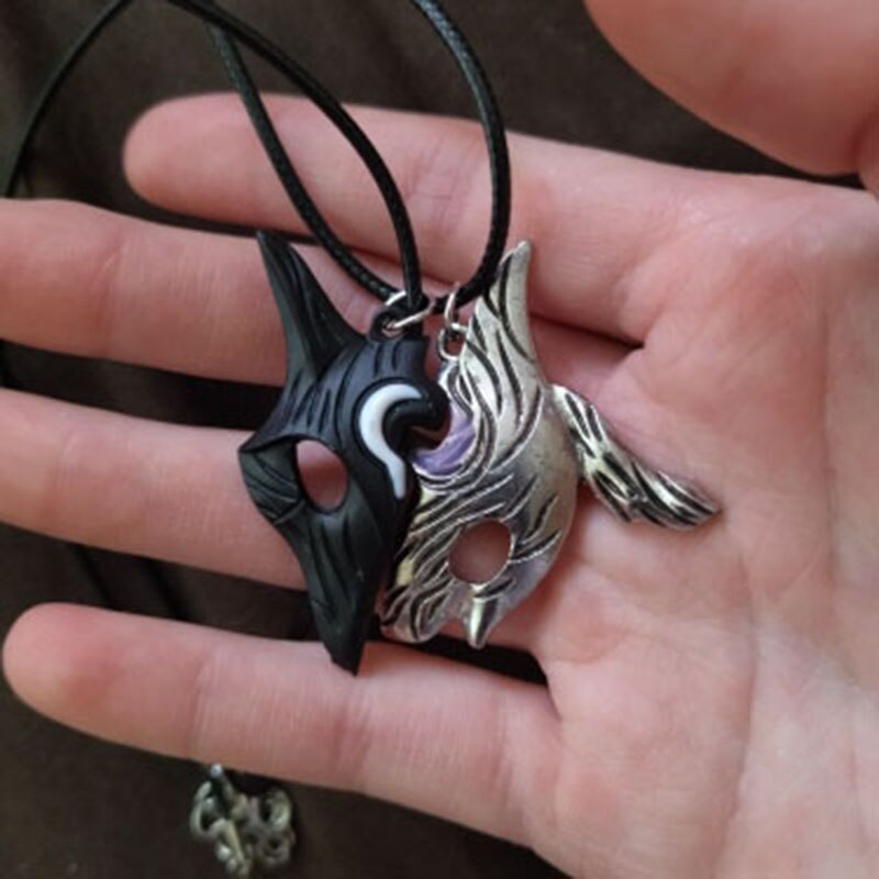 Yin Yang Animal Mask Couple Necklace