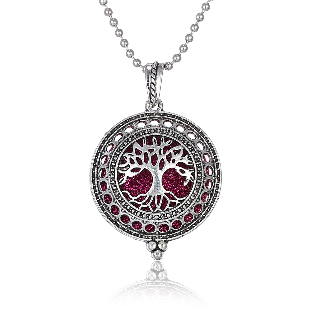 Tree of Life Aromatherapy Diffuser Necklace