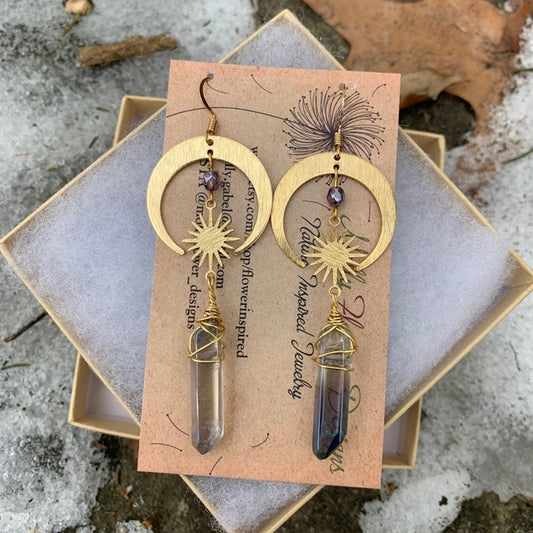 Celestial Spirit Quartz Earrings