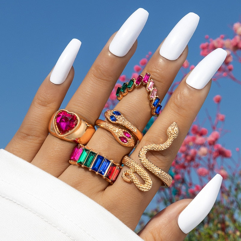 Serpent Enchanting Ring Set