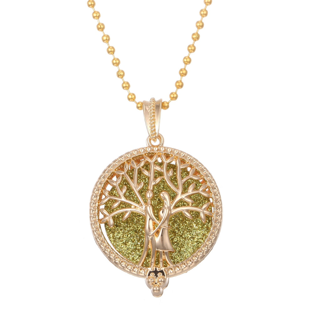 Tree of Life Aromatherapy Diffuser Necklace