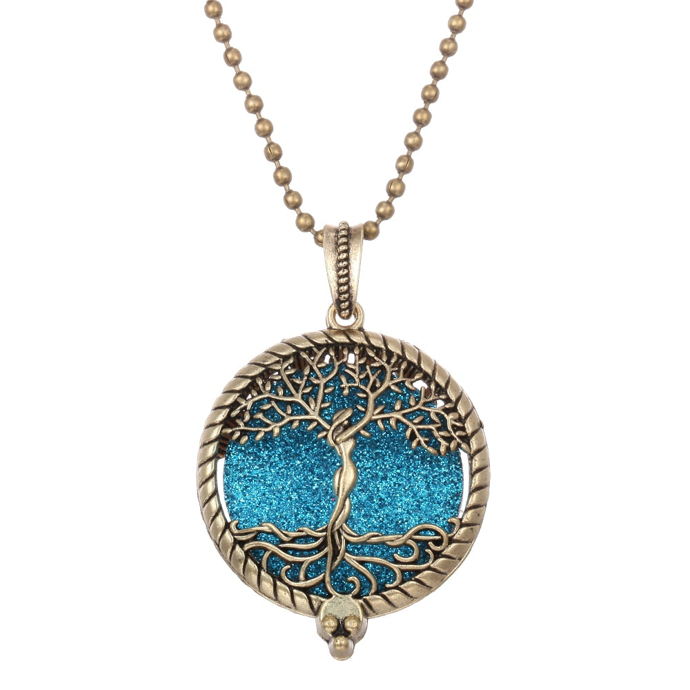 Tree of Life Aromatherapy Diffuser Necklace