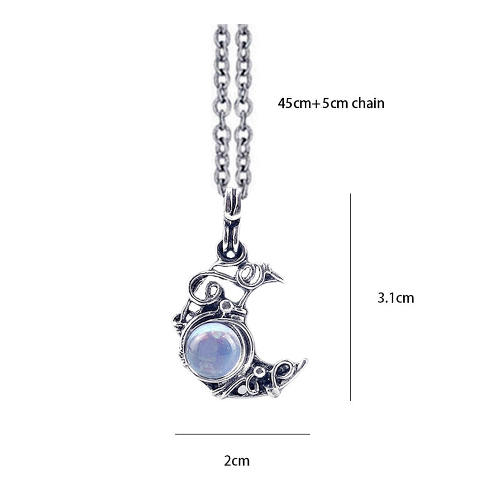 Lunar Serenade: Enchanting Teardrop Moonstone Necklace