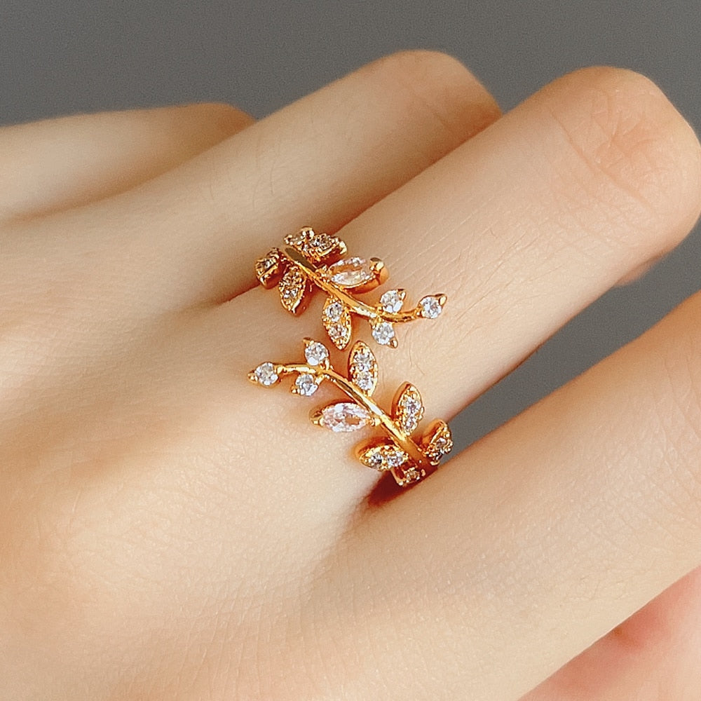 Fancy Olive Leaf Ring