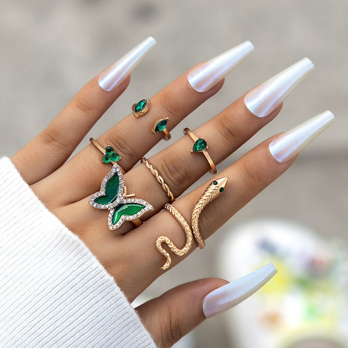 Serpent Enchanting Ring Set