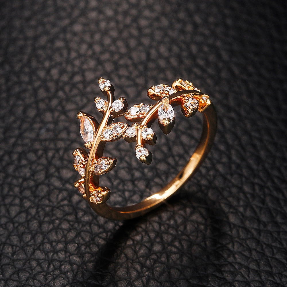 Fancy Olive Leaf Ring