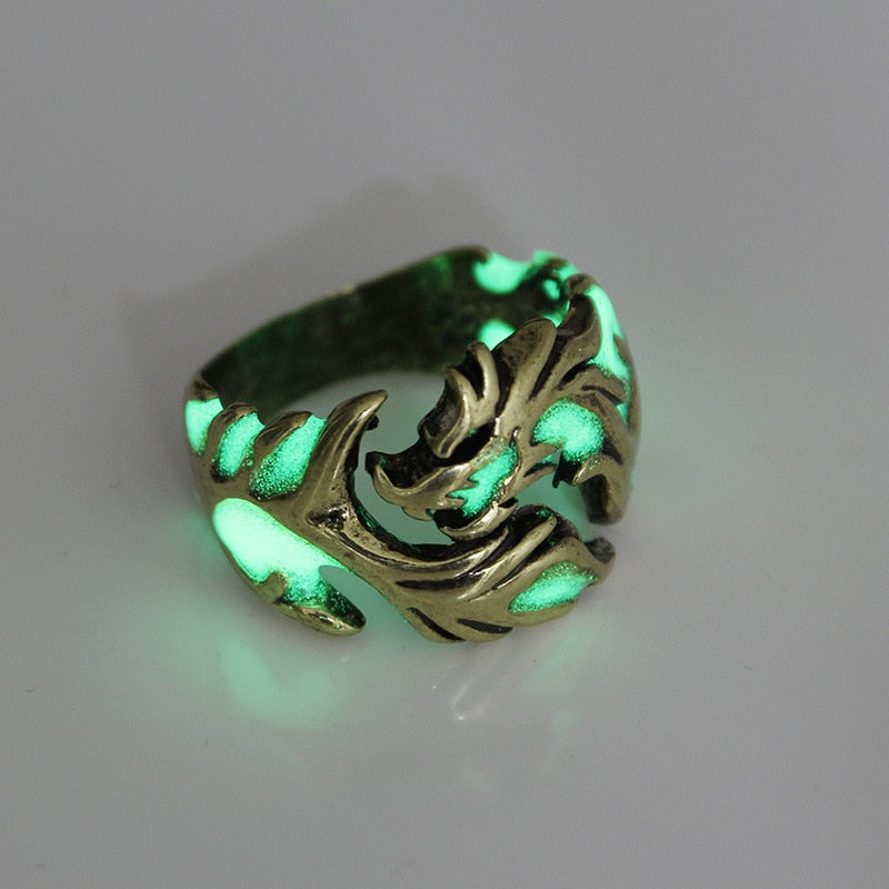 Luminous Adjustable Dragon Ring