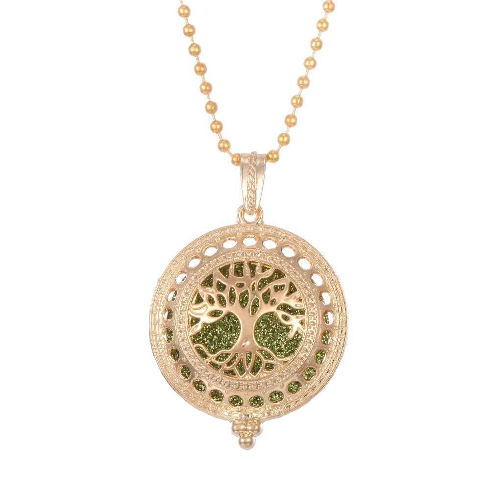 Tree of Life Aromatherapy Diffuser Necklace