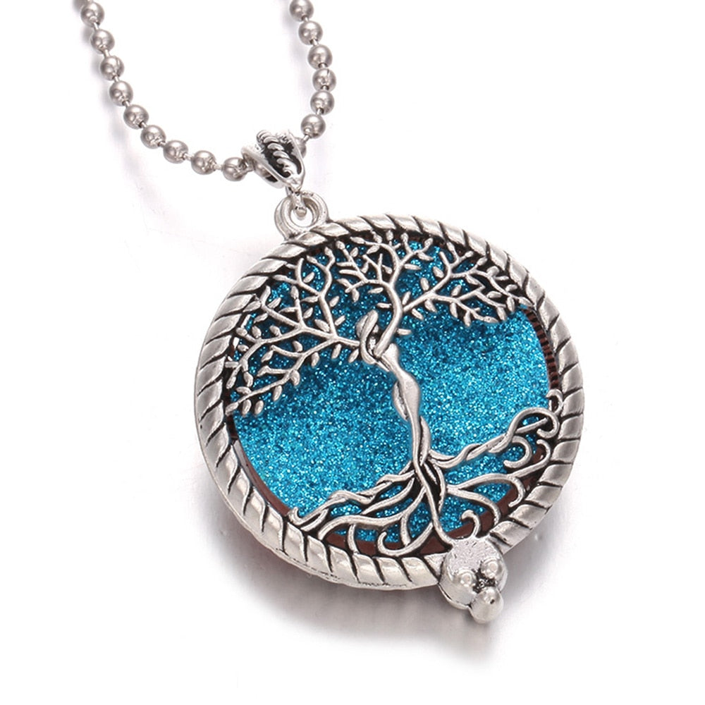 Tree of Life Aromatherapy Diffuser Necklace