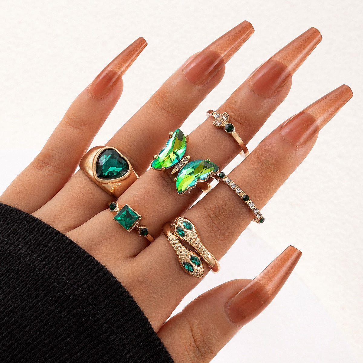 Serpent Enchanting Ring Set