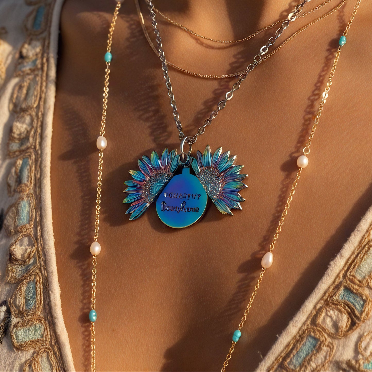 Forever Sunshine Sunflower Necklace
