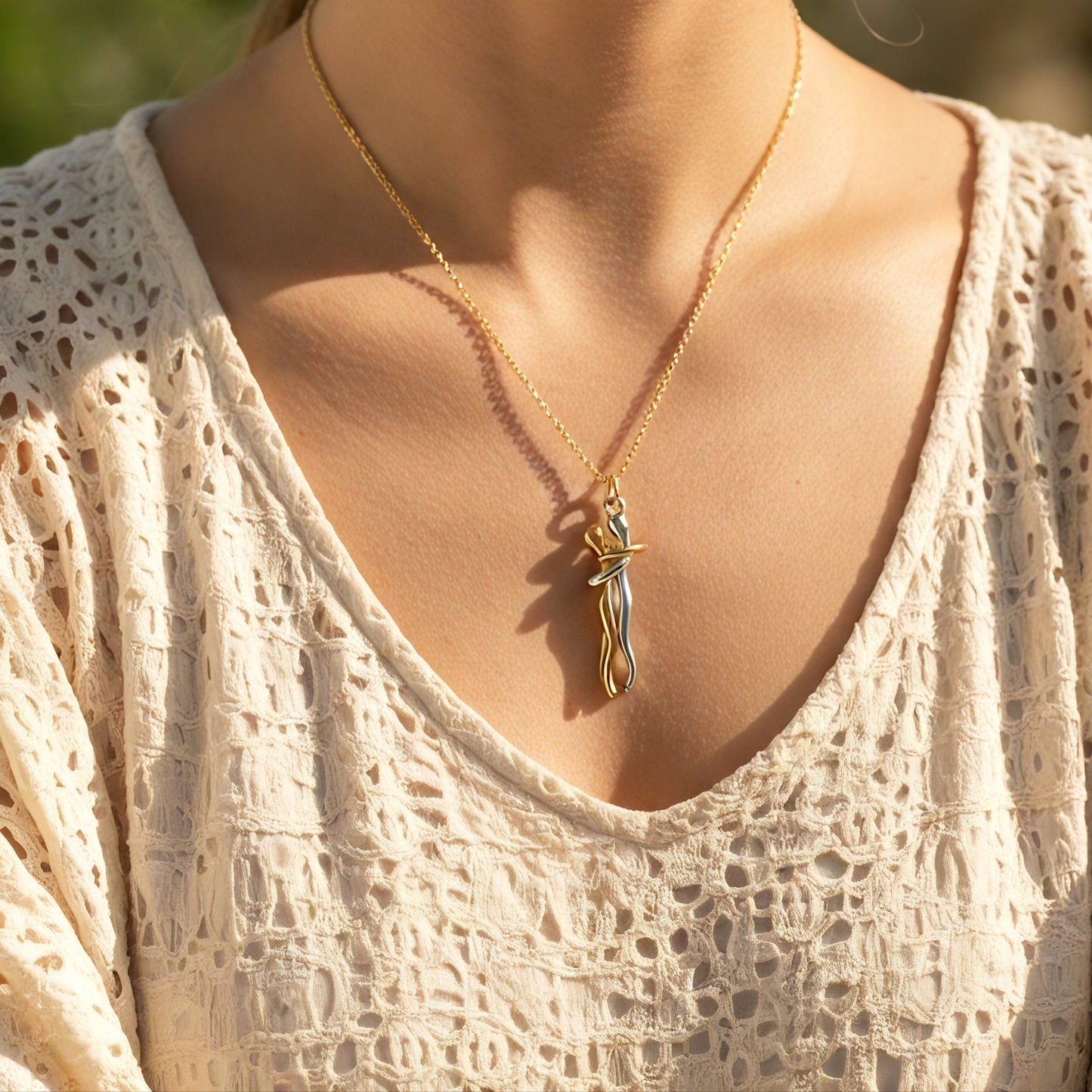 Eternal Embrace Couple Necklace