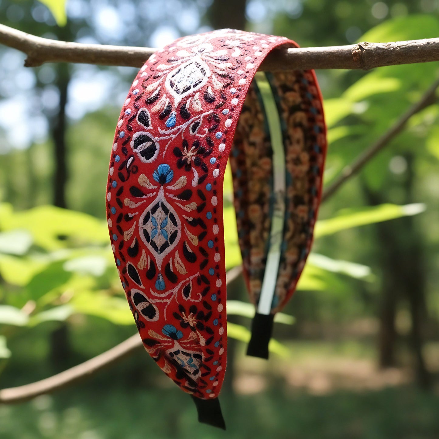 Boho Charm Embroidered Headband