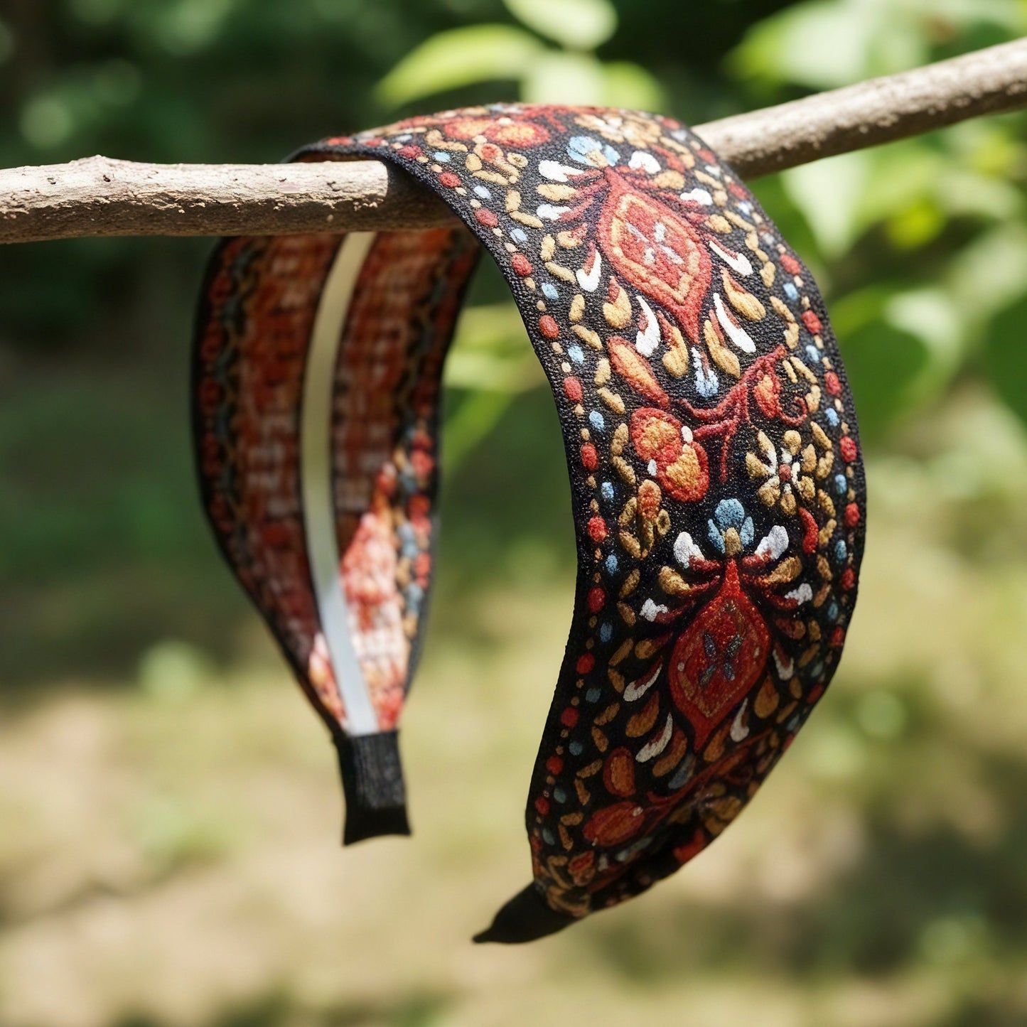 Boho Charm Embroidered Headband