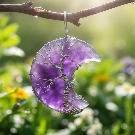 Lunar Serenity Tree of Life Pendant