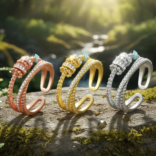 Turnable Serenity Bead Anxiety Ring