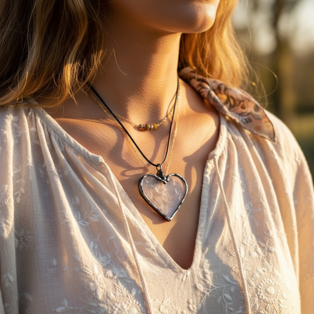 Eternal Wish Dandelion Necklace