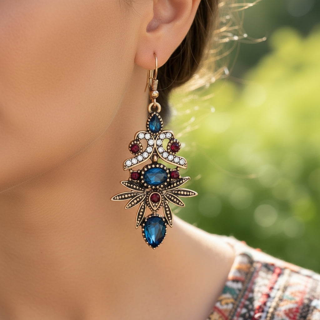 Vintage Royal Bloom Earrings