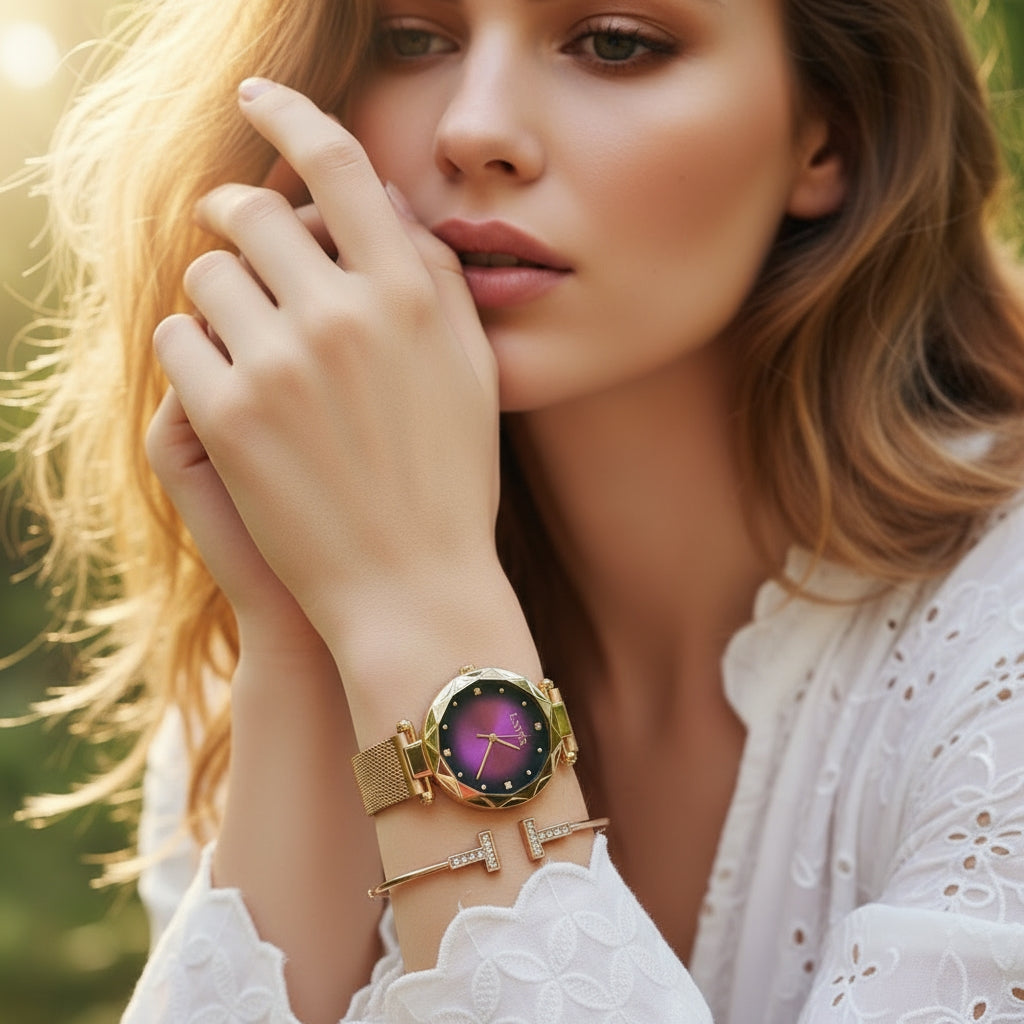 Elegant Rose Gold Fashion Watch