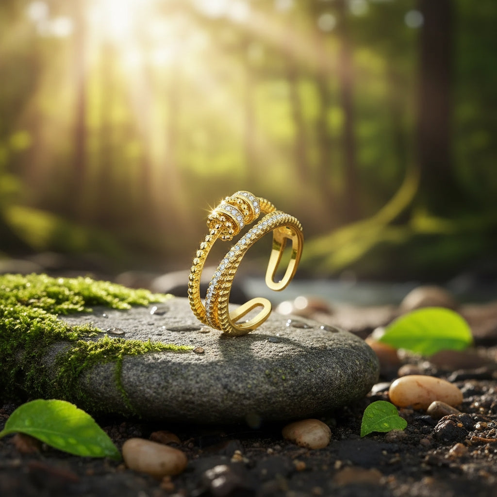 Turnable Serenity Bead Anxiety Ring