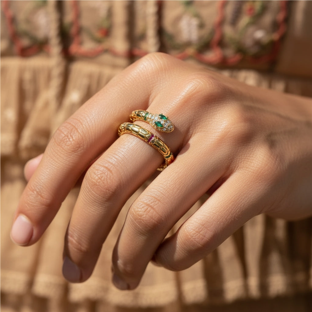 Enchanted Serpent Wrap Ring