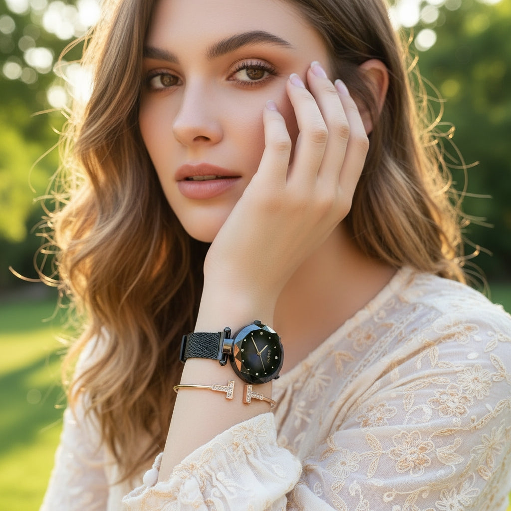 Elegant Rose Gold Fashion Watch