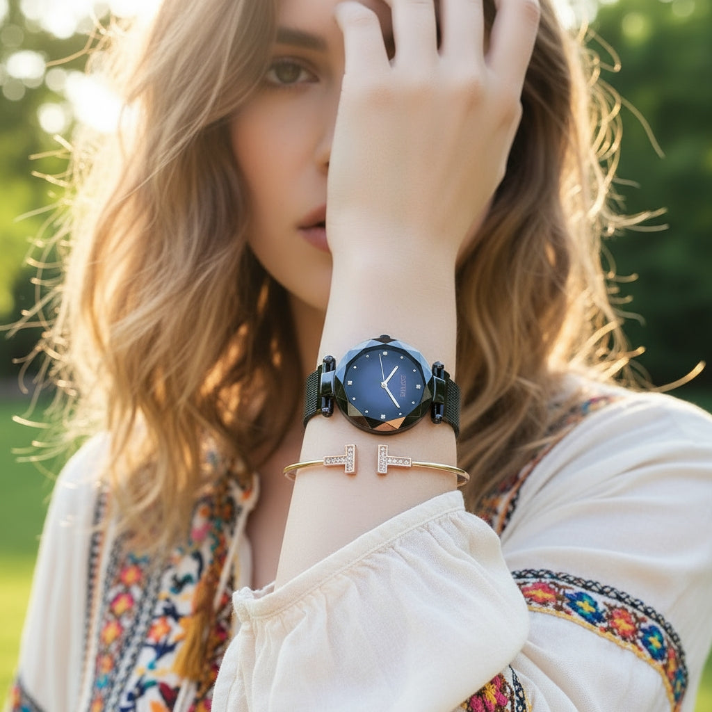 Elegant Rose Gold Fashion Watch